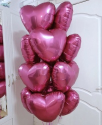 Набор из воздушных шаров Розовые сердца