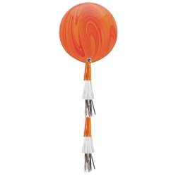 Воздушный шар Большой агат оранжевый 90 см.