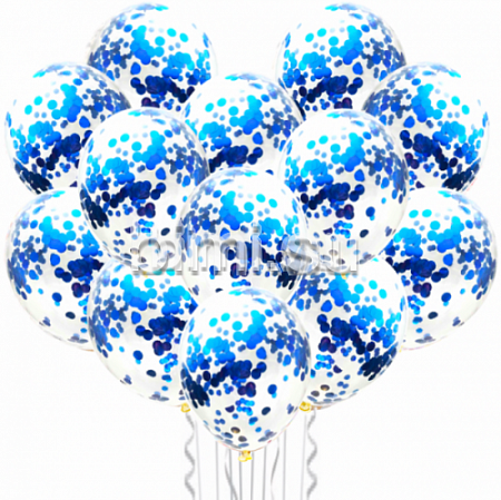 Облако из воздушных шаров с конфетти С